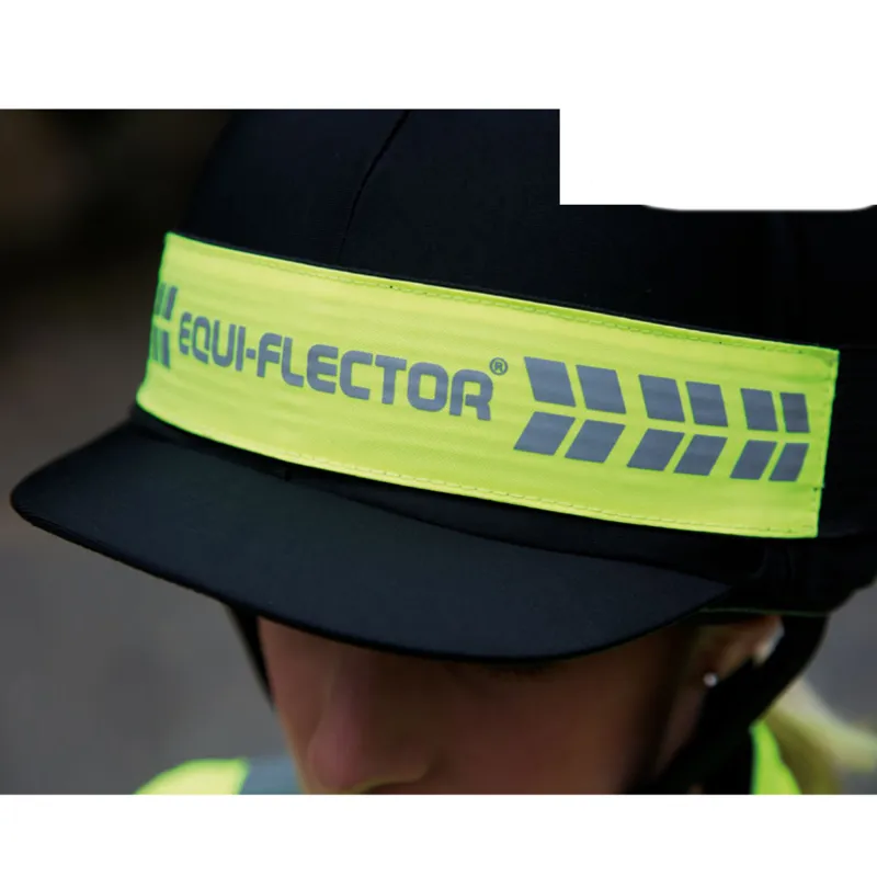 Shires Equi-Flector Flashing Hat Band - Yellow